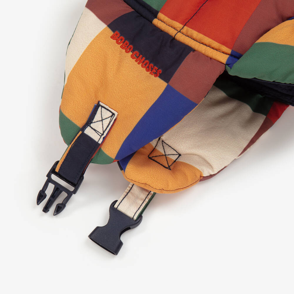 Bobo Choses-Boys Blue & Yellow Colourblock Checked Hat | Childrensalon