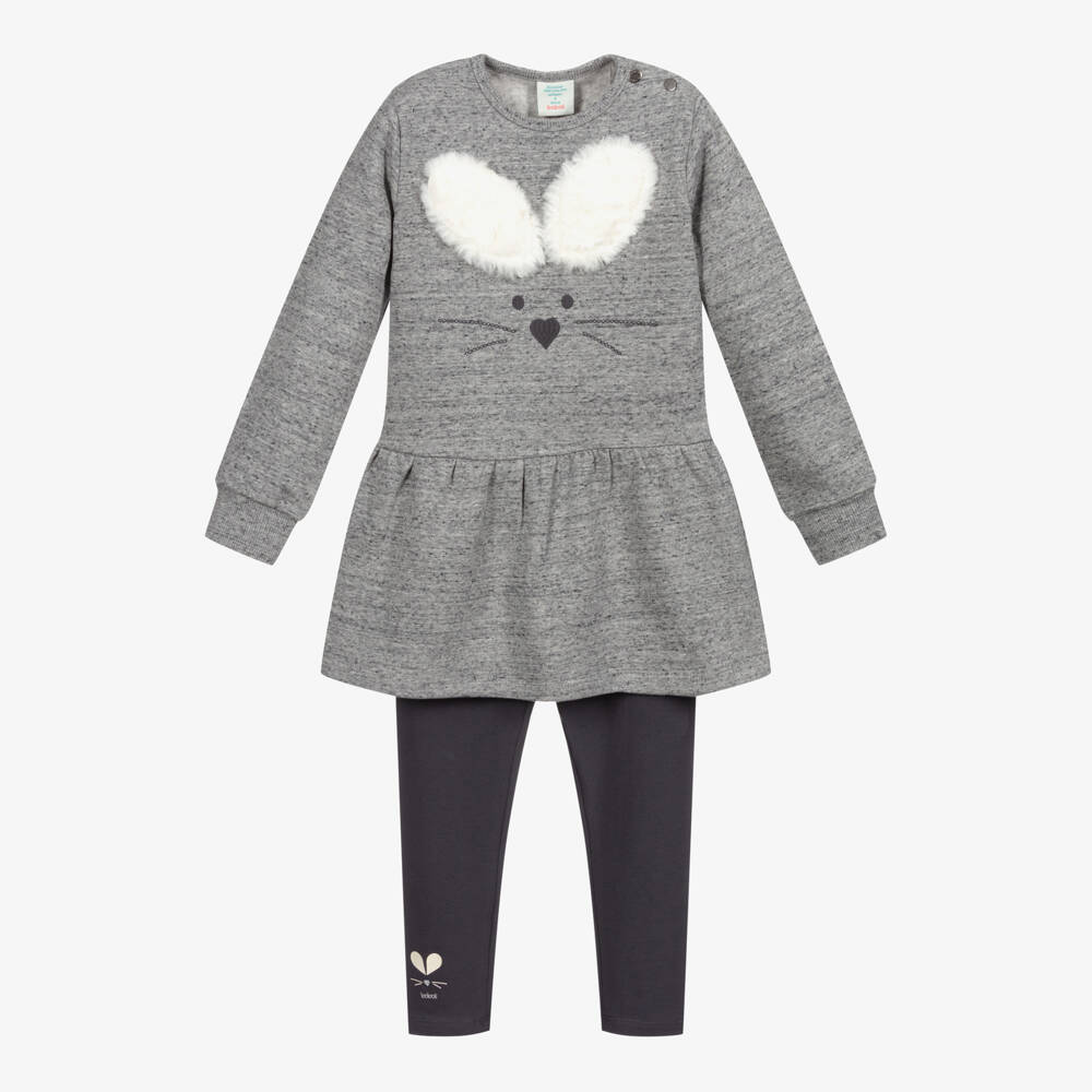 Boboli - Grey Fleece Outfit For Boys Snow Goggles main image 1