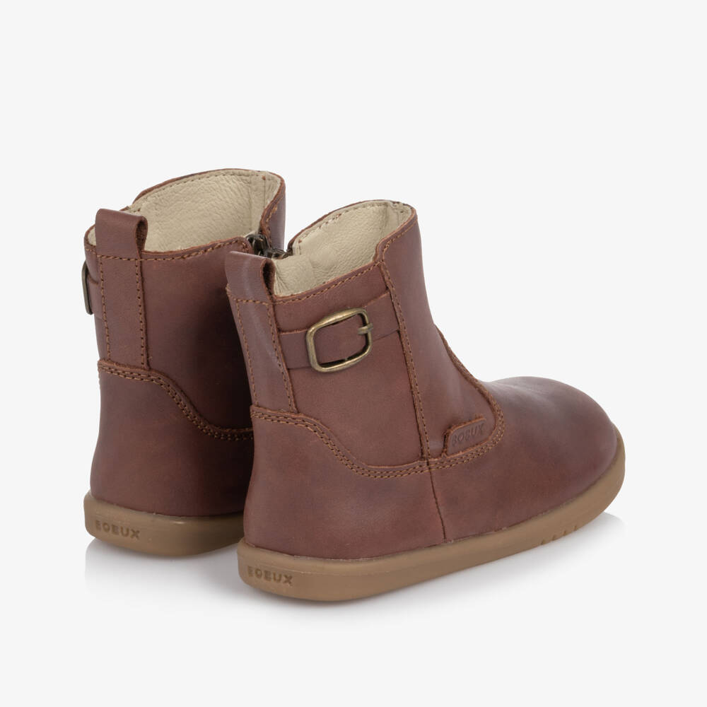 Bobux-Cappuccino Brown Leather I-Walk Boots | Childrensalon