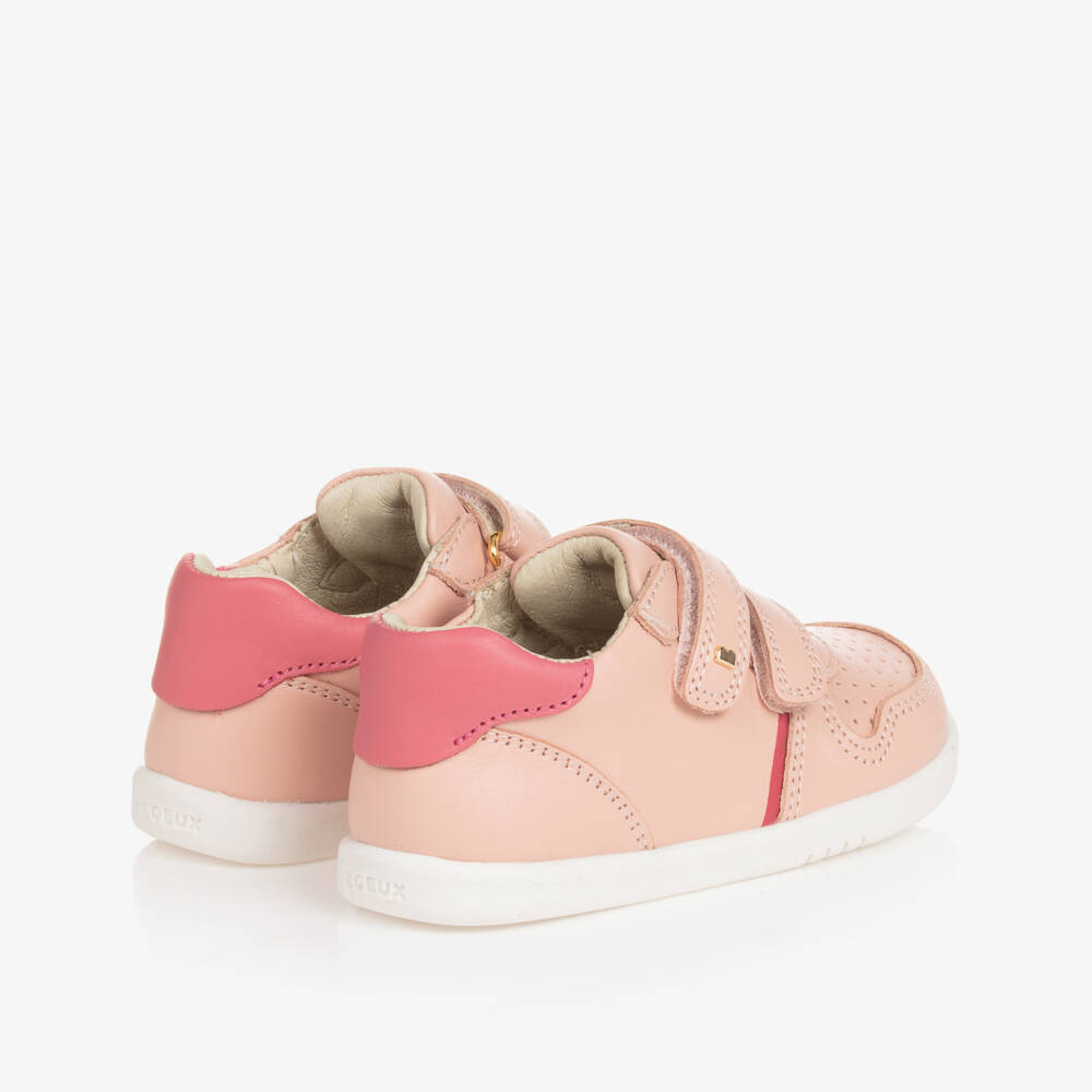 Bobux IWalk-حذاء رياضي جلد لون زهري للبنات | Childrensalon