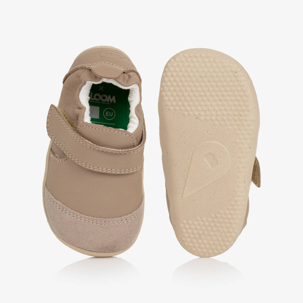 Bobux Xplorer-Taupe Leather First Walker Shoes | Childrensalon