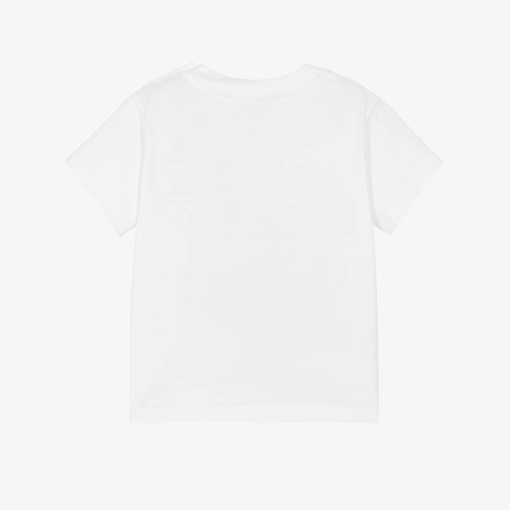 Bonpoint-Футболка кремовая с логотипом вишен для малышек | Childrensalon
