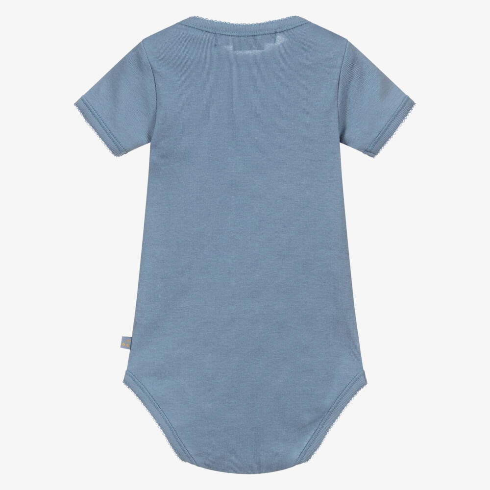 Bonpoint-Blue & Ivory Cotton Bodyvests (3 Pack) | Childrensalon