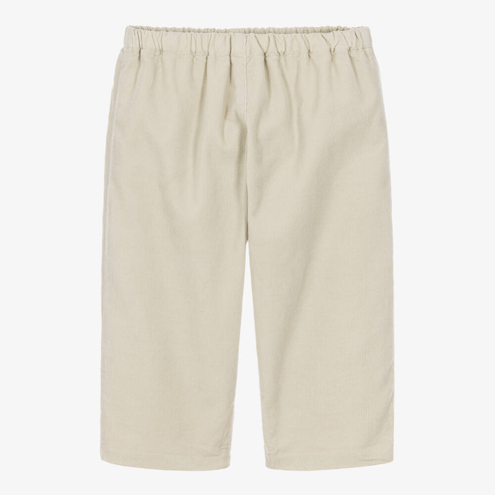Bonpoint-Boys Beige Corduroy Trousers | Childrensalon