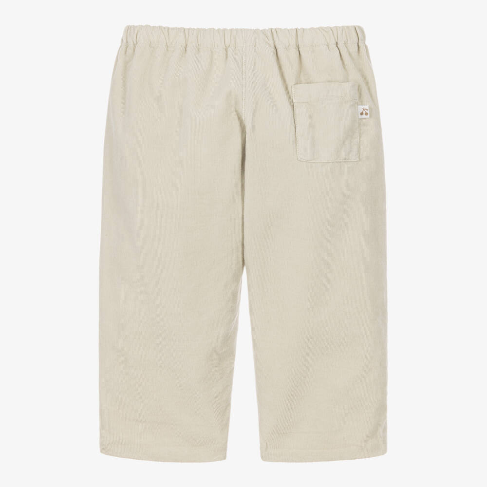 Bonpoint-Boys Beige Corduroy Trousers | Childrensalon
