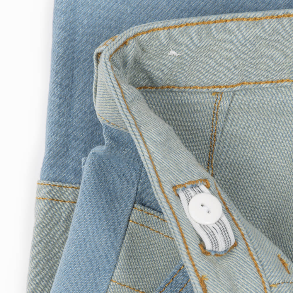 Bonpoint-Boys Blue Denim Jeans with Multiple Pockets | Childrensalon
