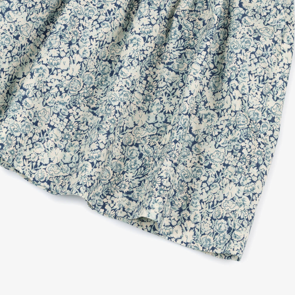 Bonpoint-Girls Blue Smocked Floral Liberty Fabric Dress | Childrensalon