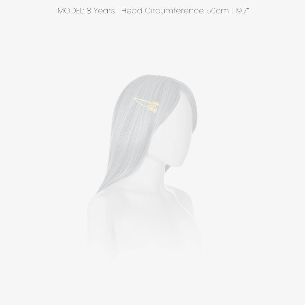 Bonpoint-Girls Ivory Cherry Hair Clips (2 Pack) | Childrensalon
