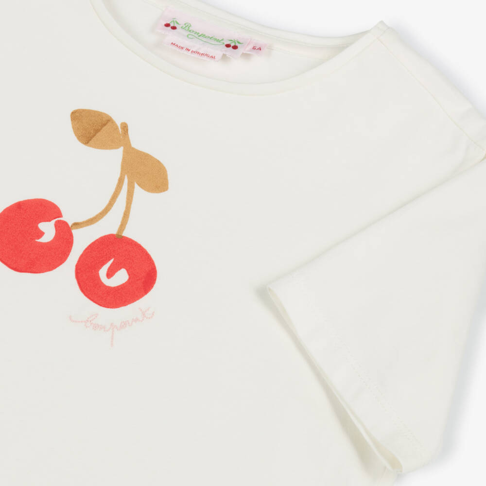 Bonpoint-Girls Ivory Organic Cotton | Childrensalon