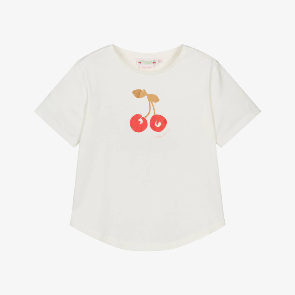 Bonpoint-Girls Ivory Organic Cotton | Childrensalon