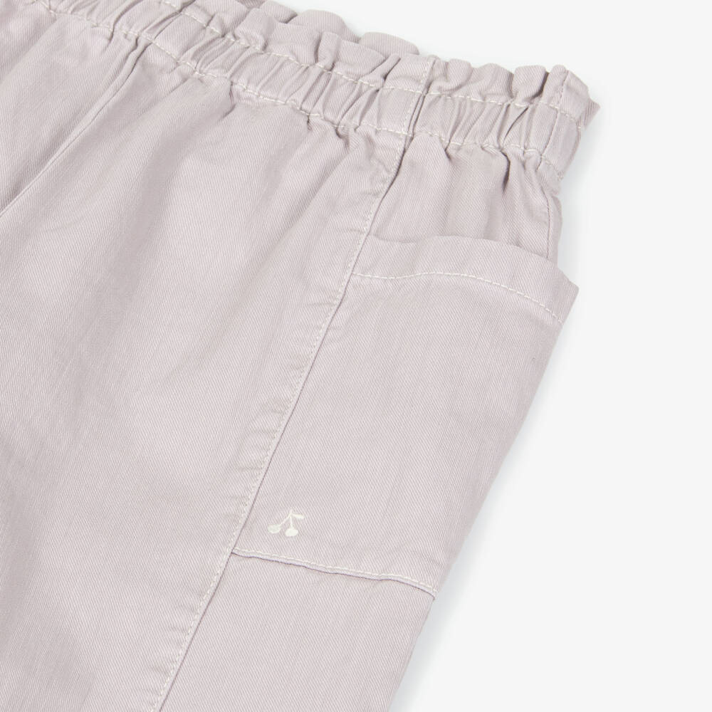 Bonpoint-Джинсы сиреневые из эластичного хлопка для девочек | Childrensalon