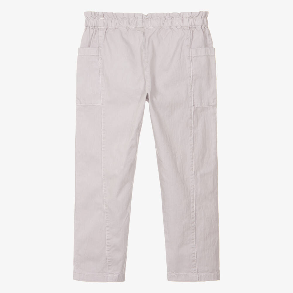 Bonpoint-Джинсы сиреневые из эластичного хлопка для девочек | Childrensalon