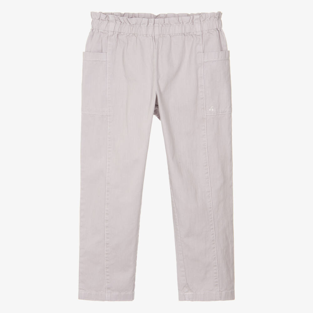 Bonpoint-جينز قطن لون بنفسجي ليلكي للبنات | Childrensalon