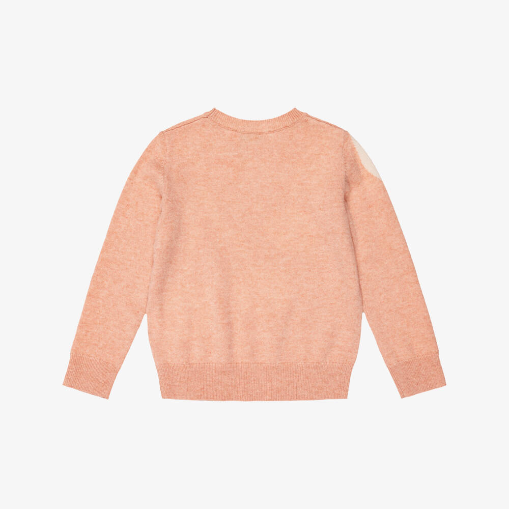 Bonpoint-Girls Pink Cashmere Sweater with Cherries | Childrensalon
