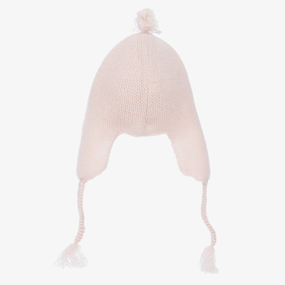 Bonpoint-Розовая кашемировая шапка для девочек | Childrensalon