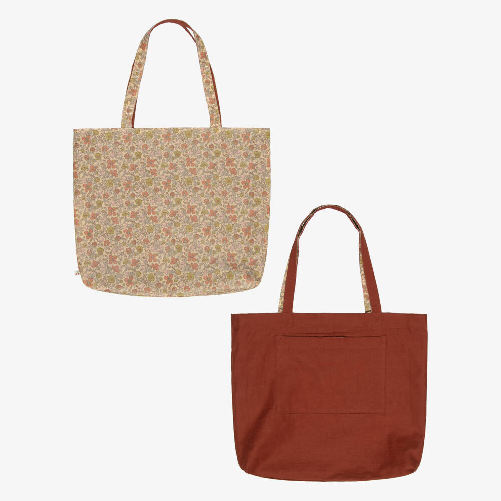 Bonpoint-Girls Reversible Tote Bag in Liberty Fabric (38cm) | Childrensalon