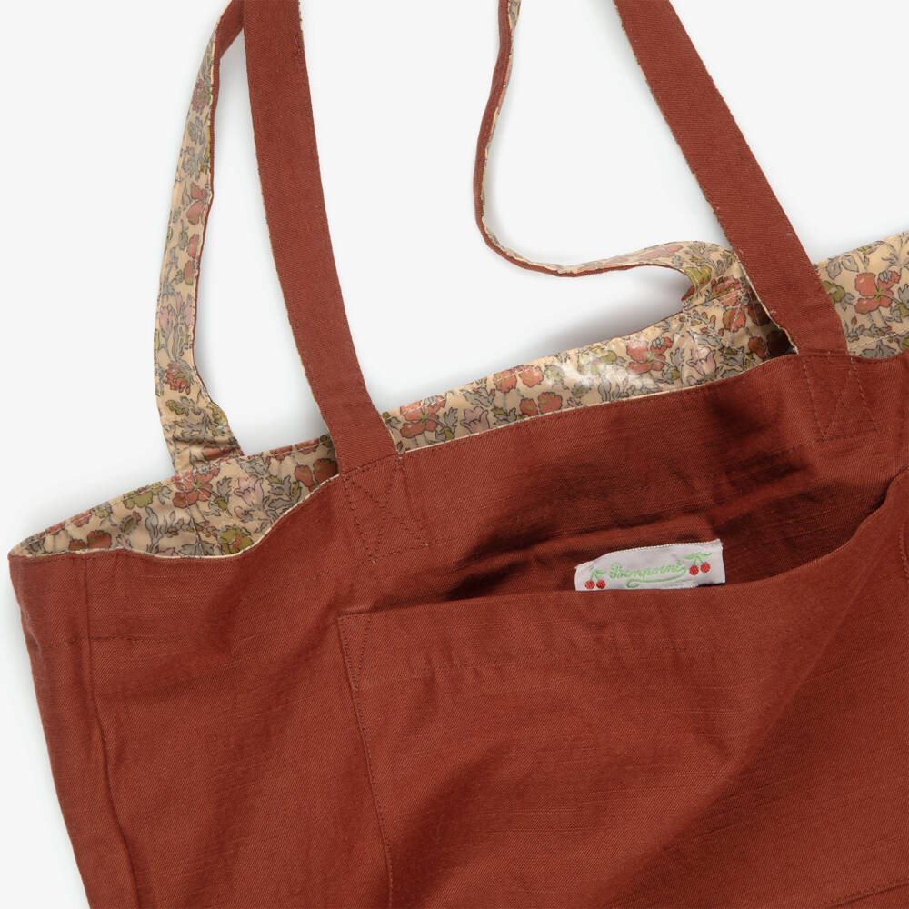 Bonpoint-Girls Reversible Tote Bag in Liberty Fabric (38cm) | Childrensalon
