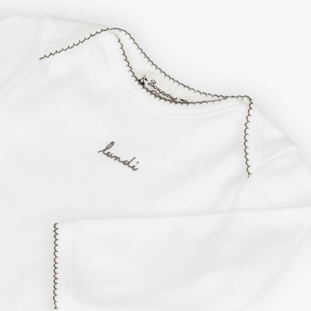 Bonpoint-Ivory Bodyvests & Soft Toy Gift Set | Childrensalon