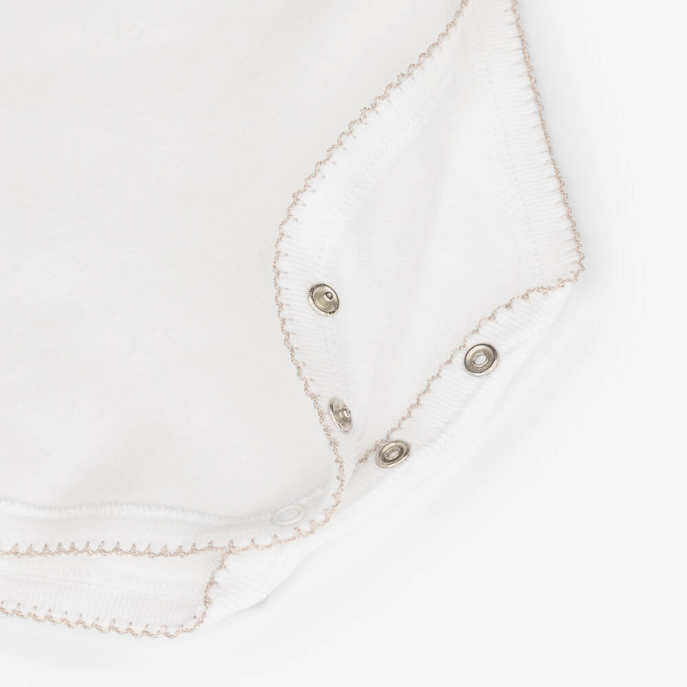 Bonpoint-Ivory Bodyvests & Soft Toy Gift Set | Childrensalon