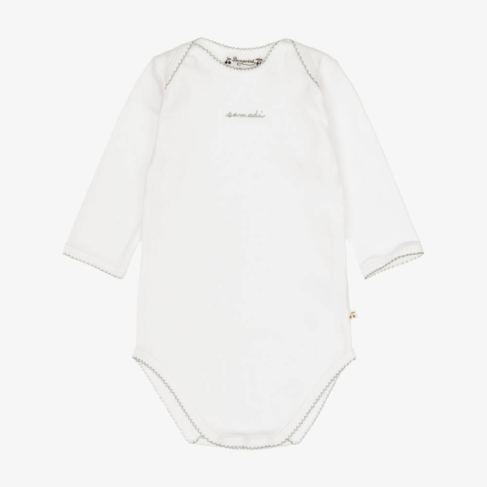 Bonpoint-Ivory Bodyvests & Soft Toy Gift Set | Childrensalon