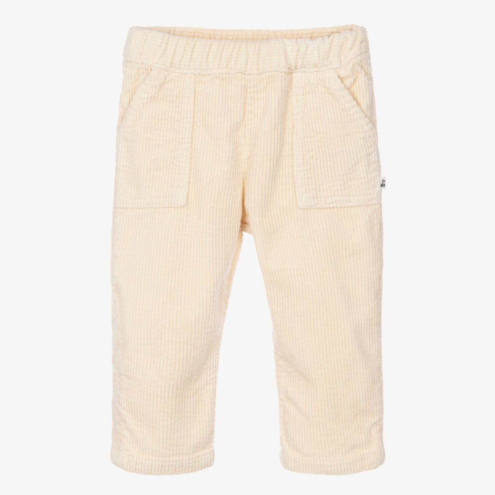 Bonpoint-Ivory Corduroy Pull-On Trousers | Childrensalon