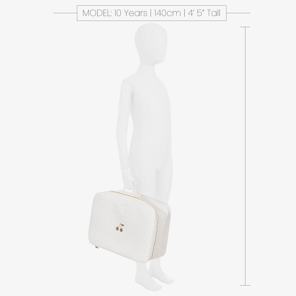 Bonpoint-Парусиновая сумка кремового цвета (41см) | Childrensalon