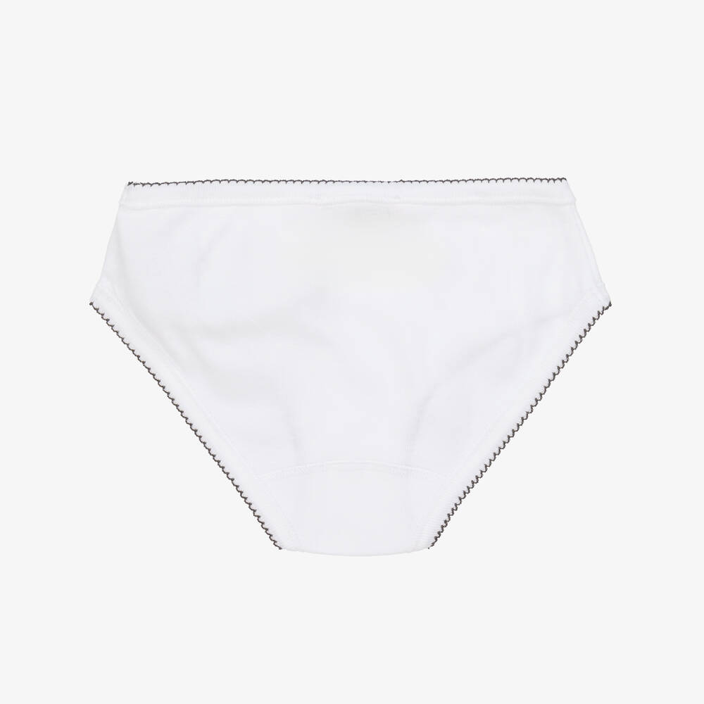 Bonpoint-White Days Of The Week Cotton Knickers Gift Set | Childrensalon