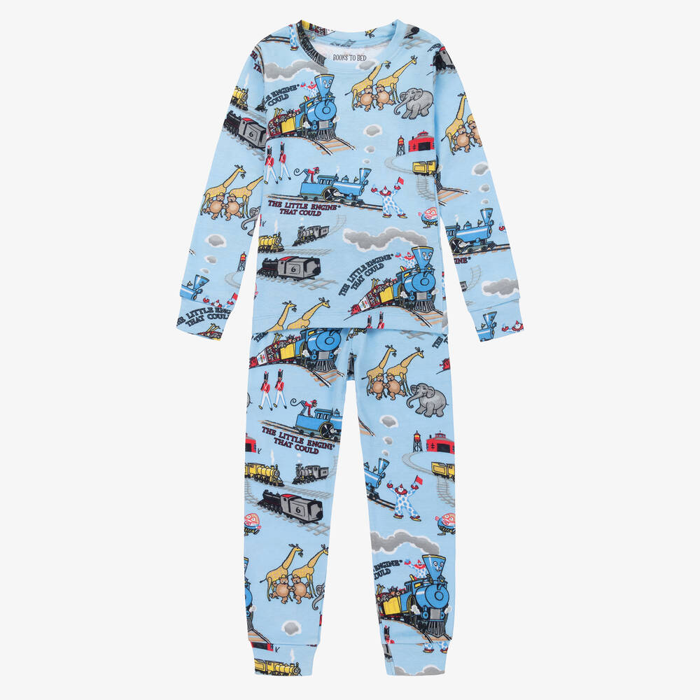 Books to Bed-Boys Little Engine Pyjamas & Book Gift Set | Childrensalon