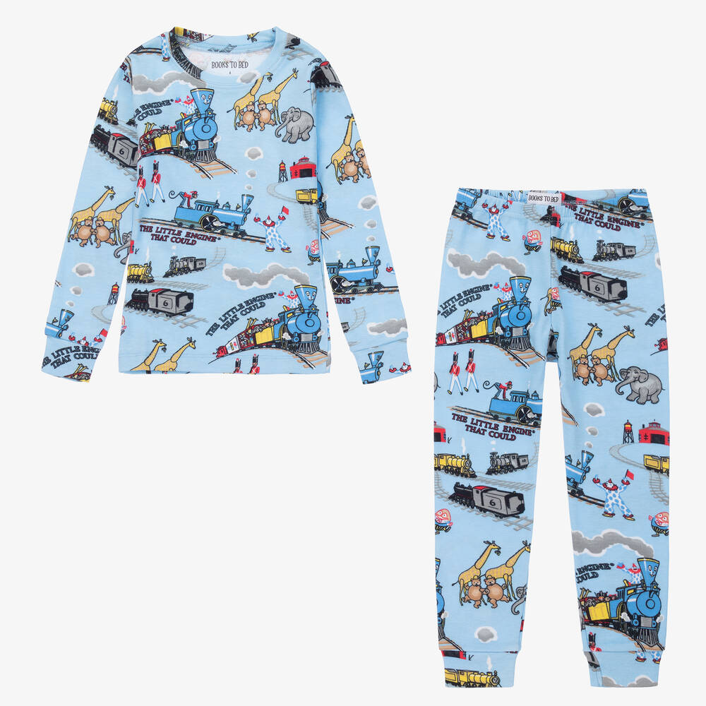 Books to Bed-Boys Little Engine Pyjamas & Book Gift Set | Childrensalon