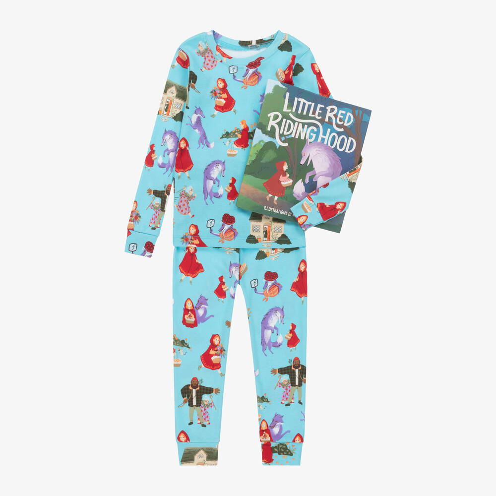 Books to Bed-Little Red Riding Hood Cotton Pyjamas & Book Set | Childrensalon
