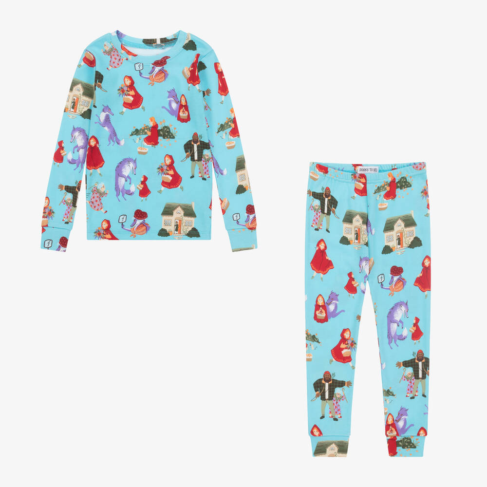 Books to Bed-Little Red Riding Hood Cotton Pyjamas & Book Set | Childrensalon