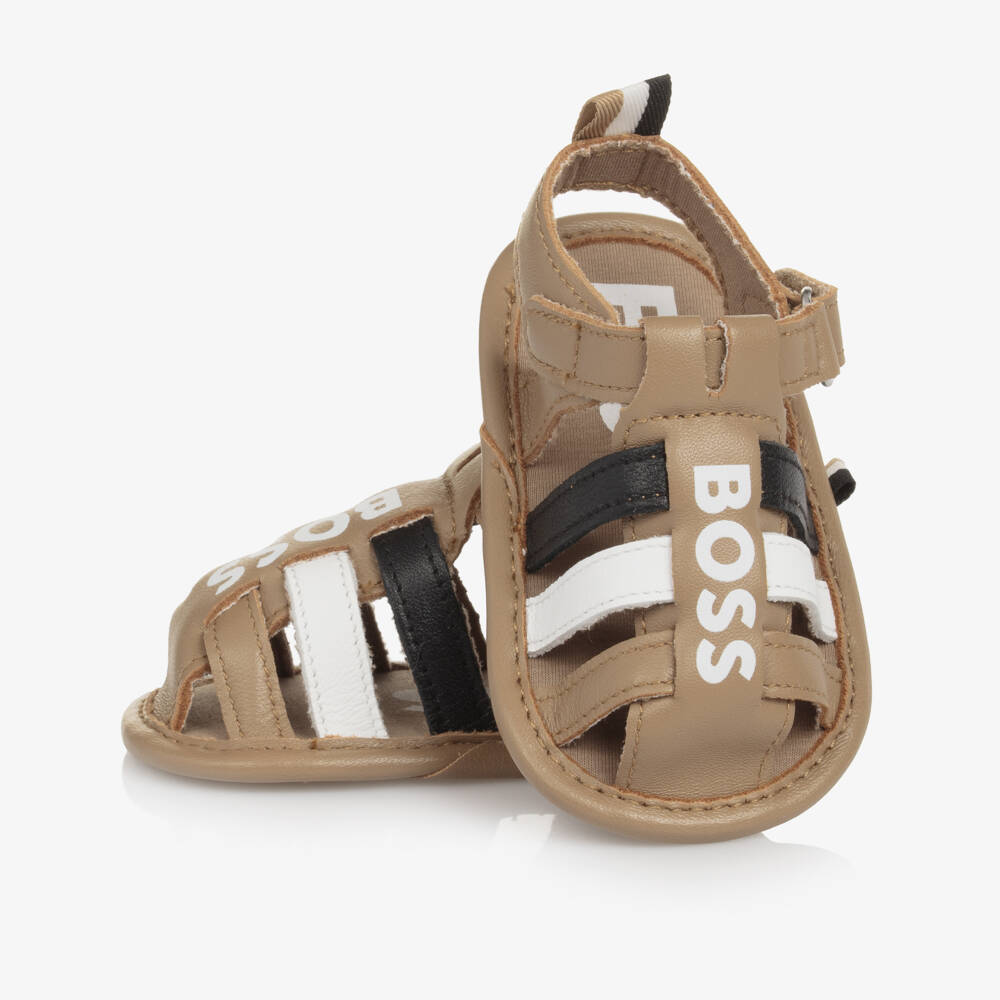 BOSS KIDSWEAR Baby Boys Tan Sandals main image 1