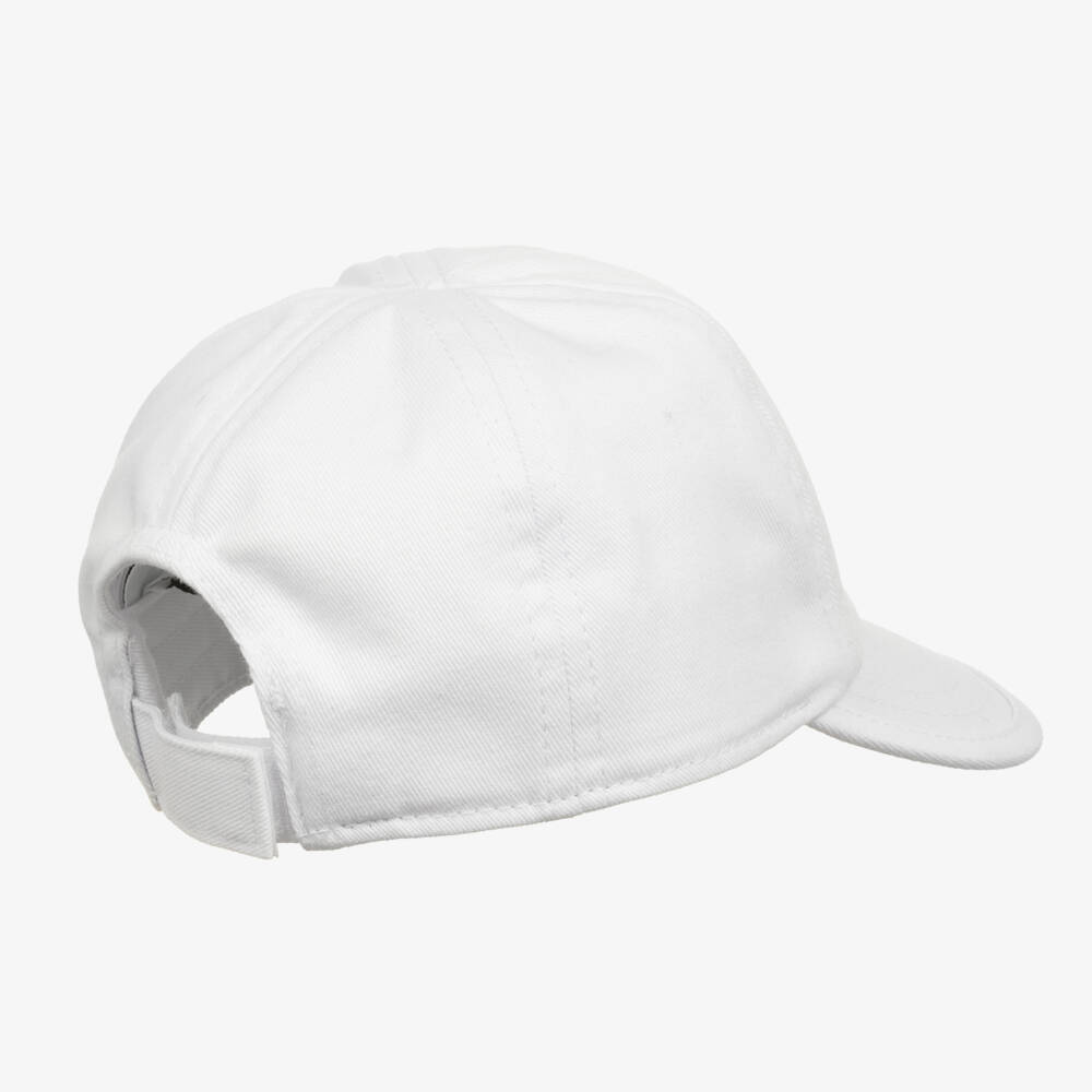 BOSS-Baby Boys White Cotton Cap | Childrensalon