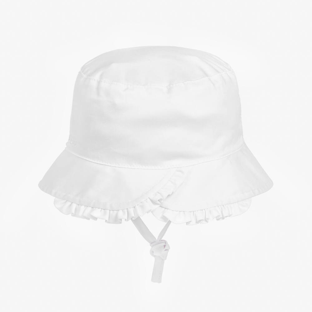 Babyhug Bucket Hats Free Size - White main image 0