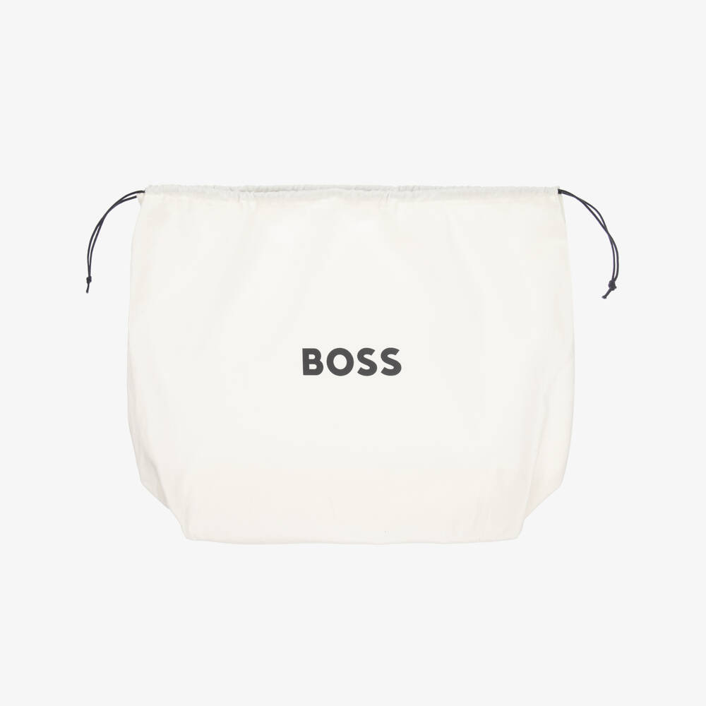 BOSS-Beige Canvas Changing Bag (46cm) | Childrensalon