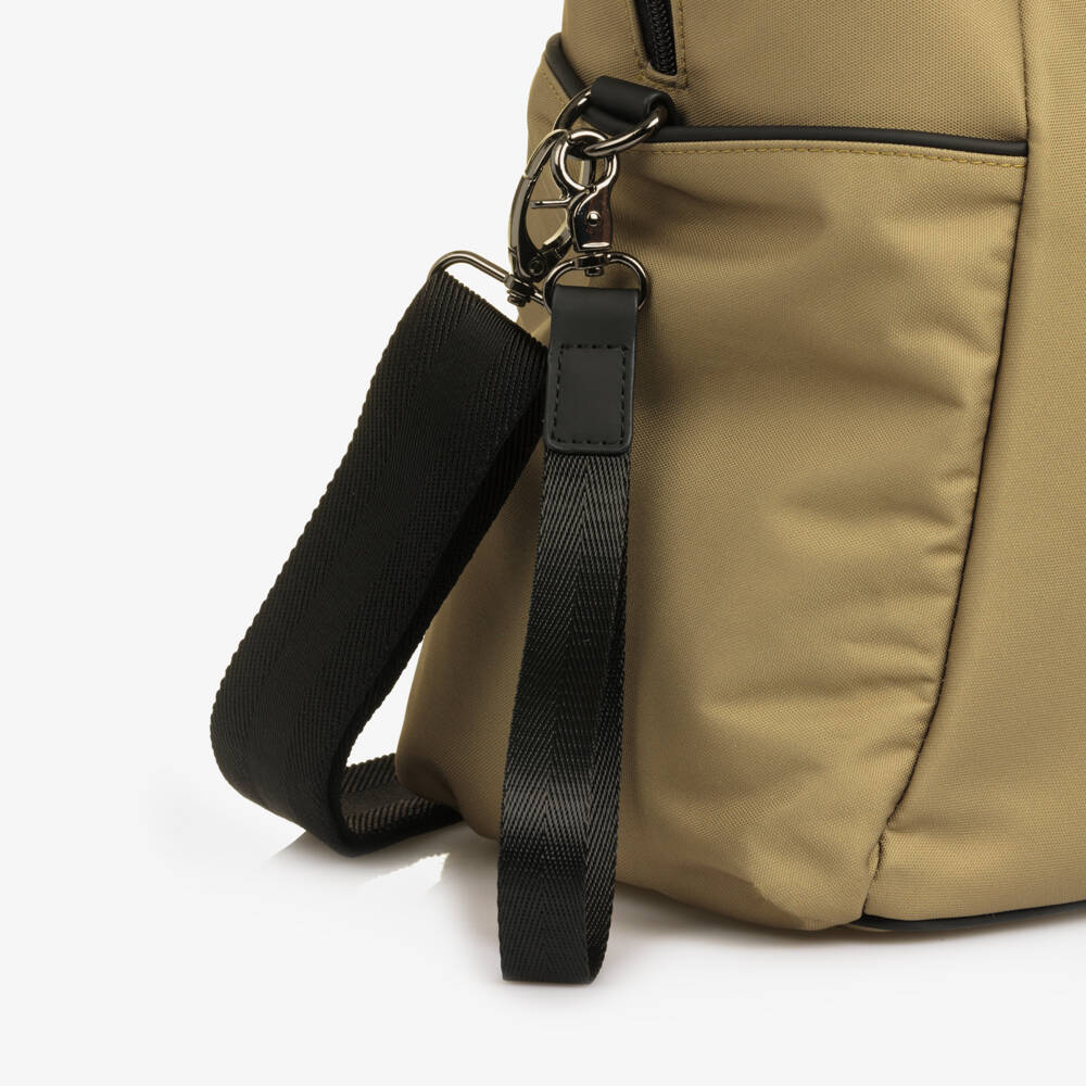 BOSS-Beige Canvas Changing Bag (52cm) | Childrensalon