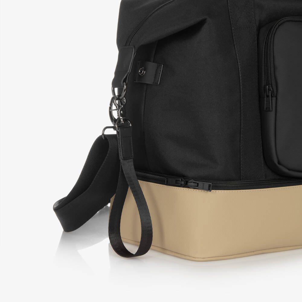 BOSS-Black & Beige Large Changing Bag (39cm) | Childrensalon