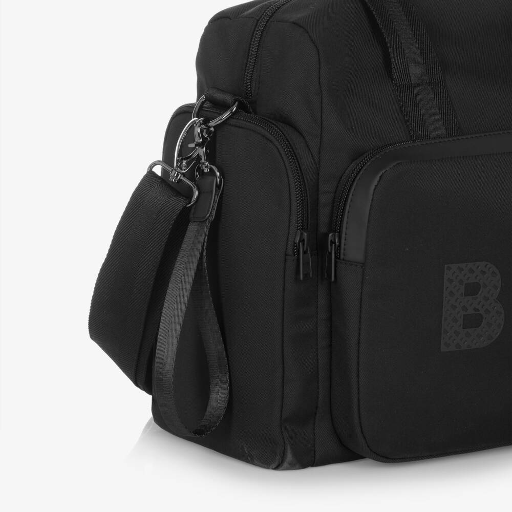 BOSS-Black Canvas Changing Bag with Tonal Logo (35cm) | Childrensalon