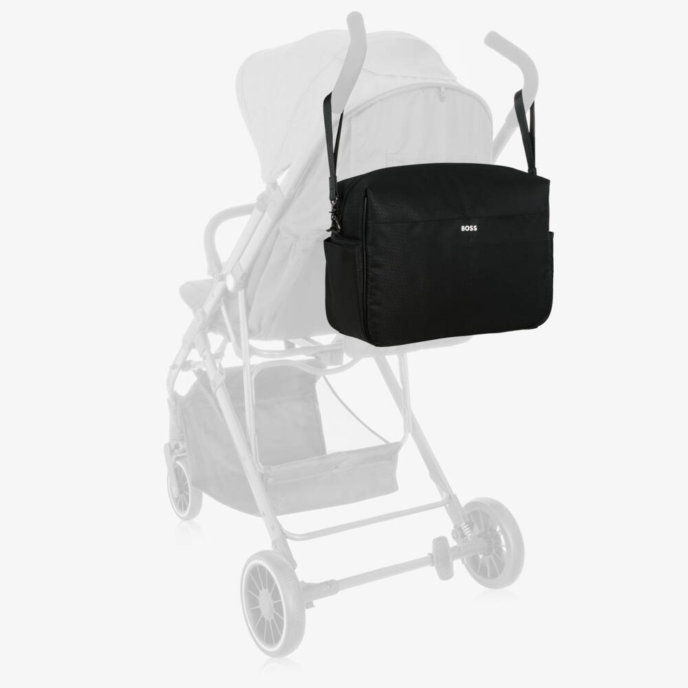 BOSS-Black Changing Bag with Tonal Double B Monogram (40cm) | Childrensalon