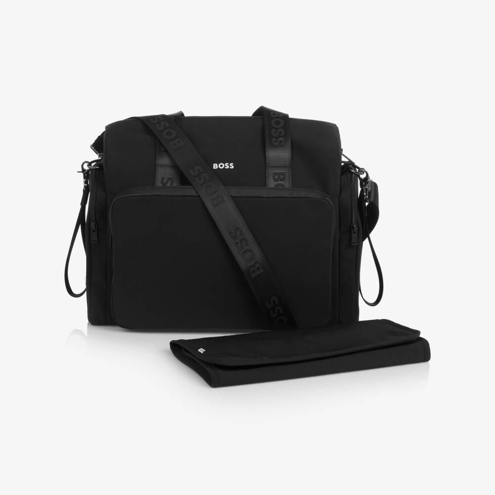 BOSS-Black Matte Changing Bag (40cm) | Childrensalon