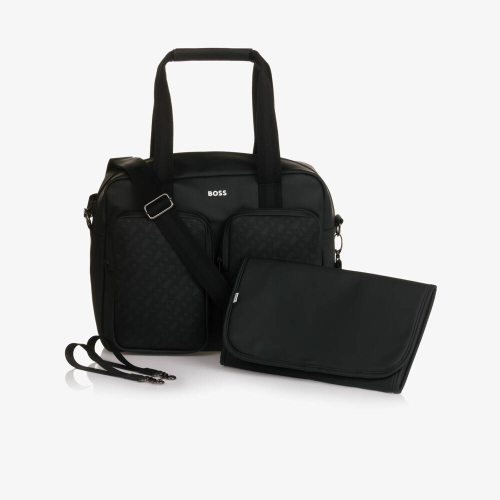 BOSS-Black Monogram Pockets Changing Bag (38cm) | Childrensalon