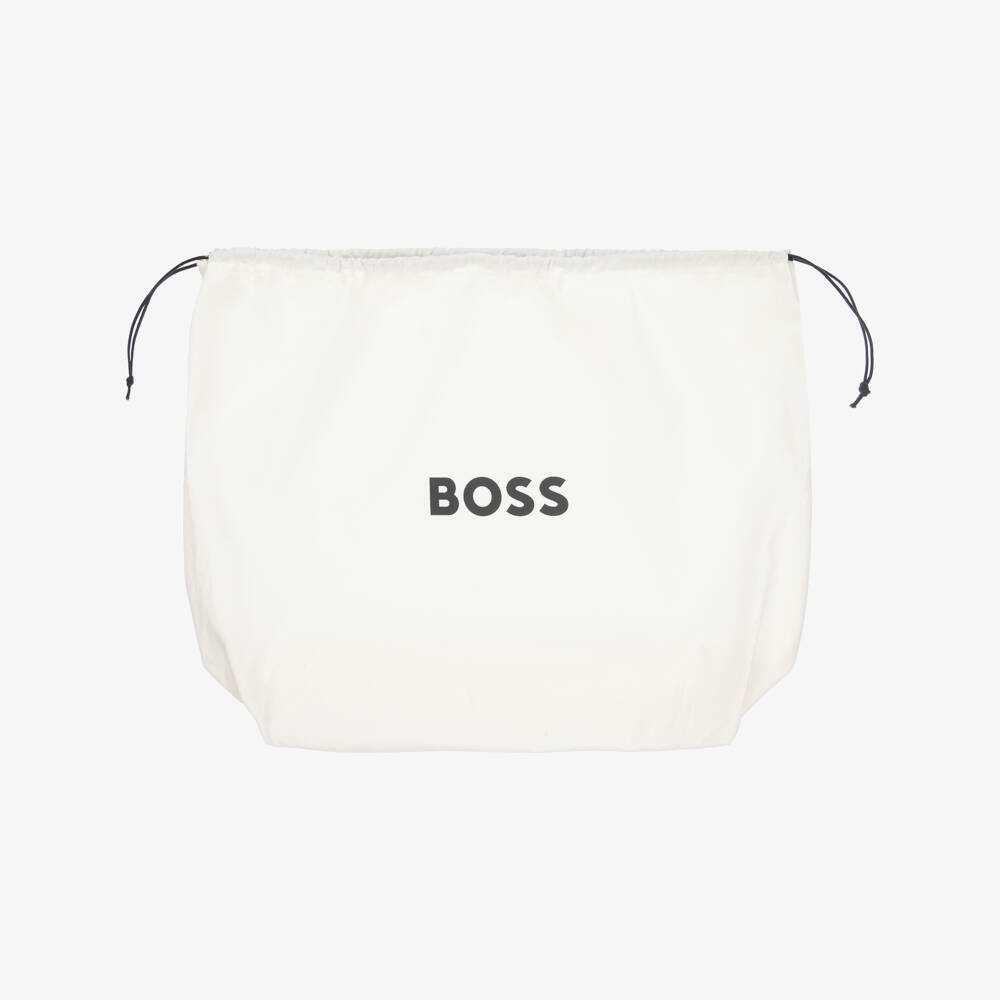 BOSS-Black Overnight Changing Bag with Logo Strap (38cm) | Childrensalon