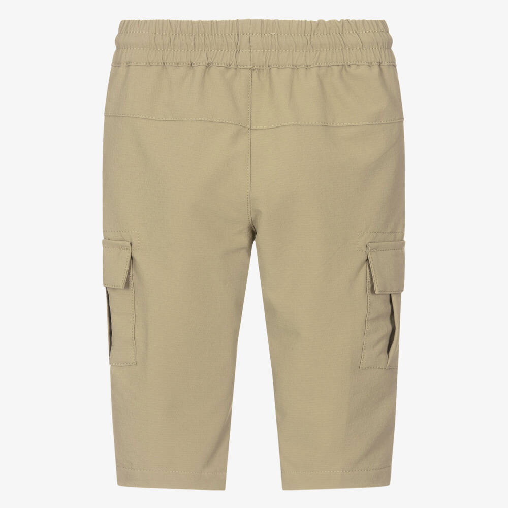 BOSS-بنطلون كارغو بشعار لون بيج للأولاد | Childrensalon