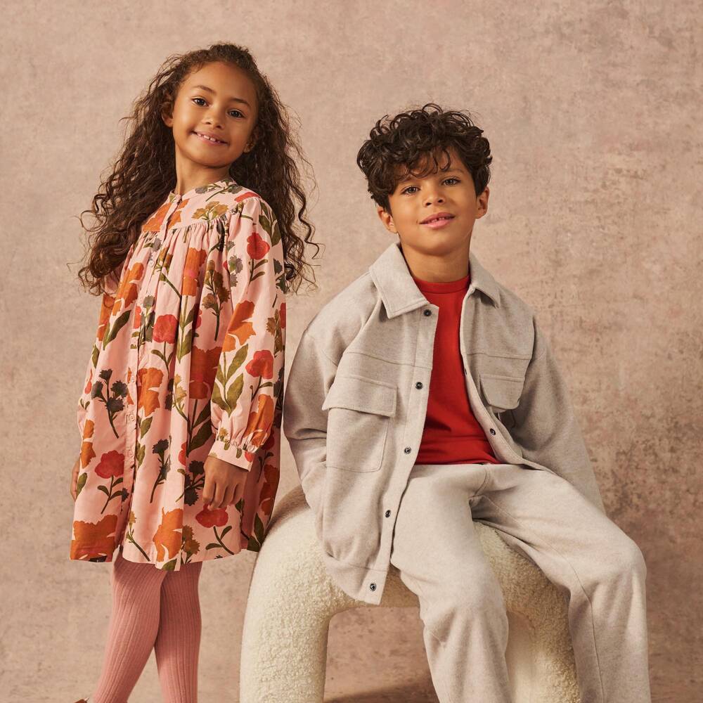 BOSS-Boys Beige Marl Felted Jersey Trousers | Childrensalon