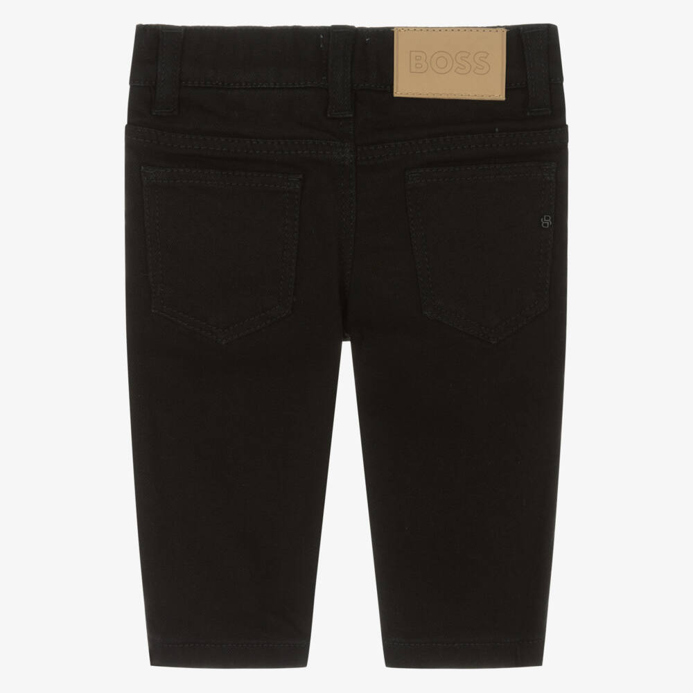 BOSS-جينز دنيم لون أسود للأولاد | Childrensalon
