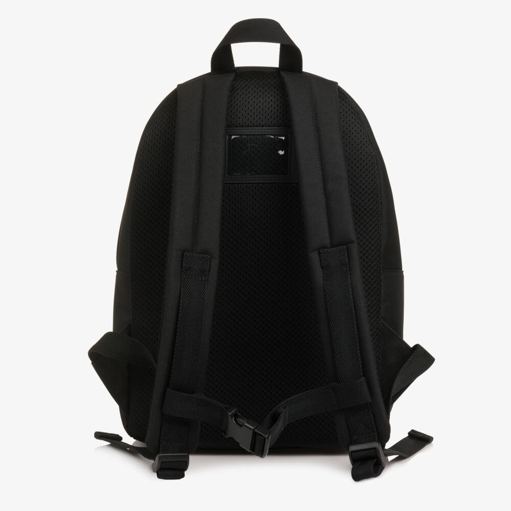 BOSS-Boys Black Logo Backpack (38cm) | Childrensalon