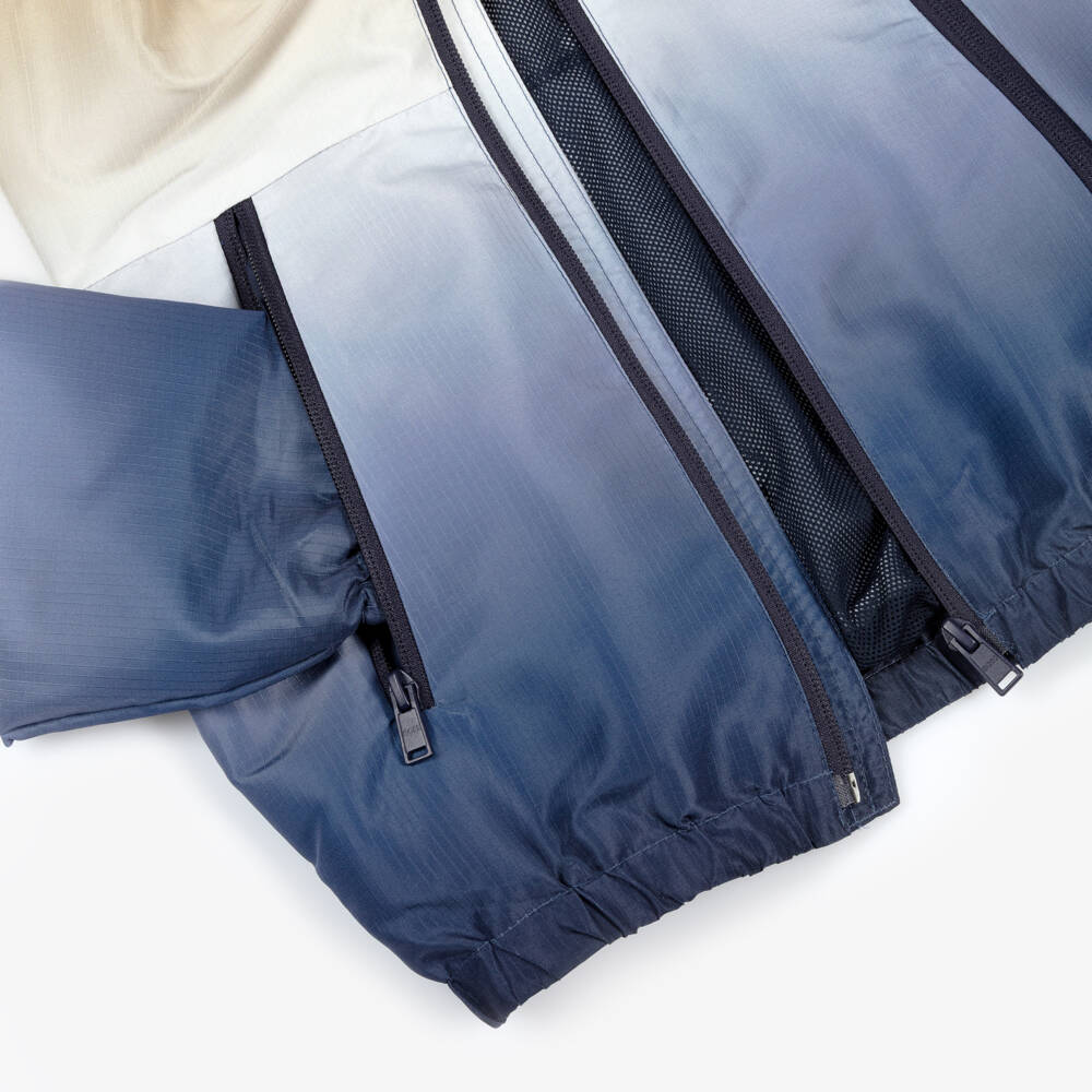 BOSS-جاكيت مقاوم للماء لون أزرق أومبري للأولاد | Childrensalon