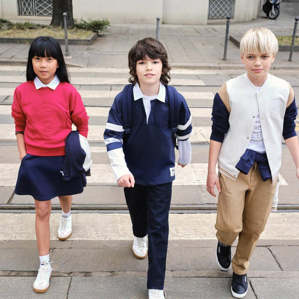 BOSS-Boys Blue Slim Fit Denim Jeans | Childrensalon