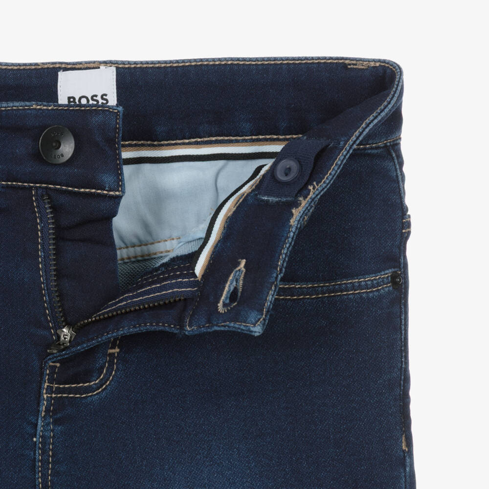 BOSS-Boys Blue Slim Fit Denim Jeans | Childrensalon