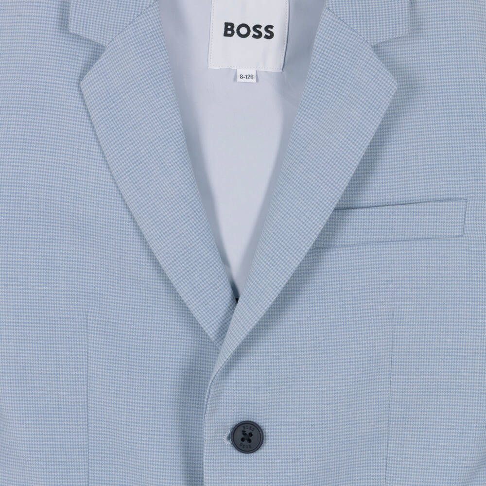 BOSS-Boys Blue Tailored Blazer | Childrensalon